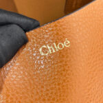 Chloe Spin Tote Bag In Grained Leather